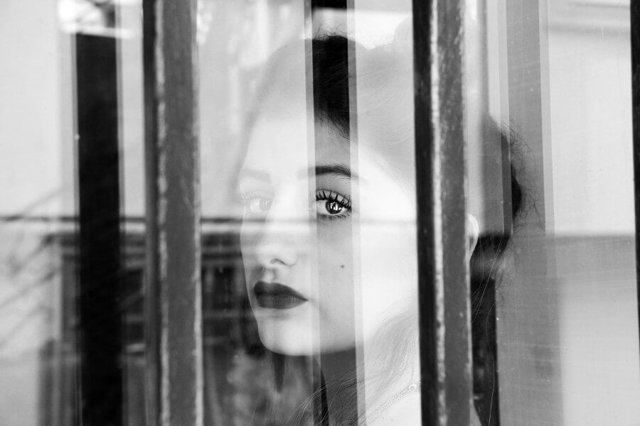 woman with trauma