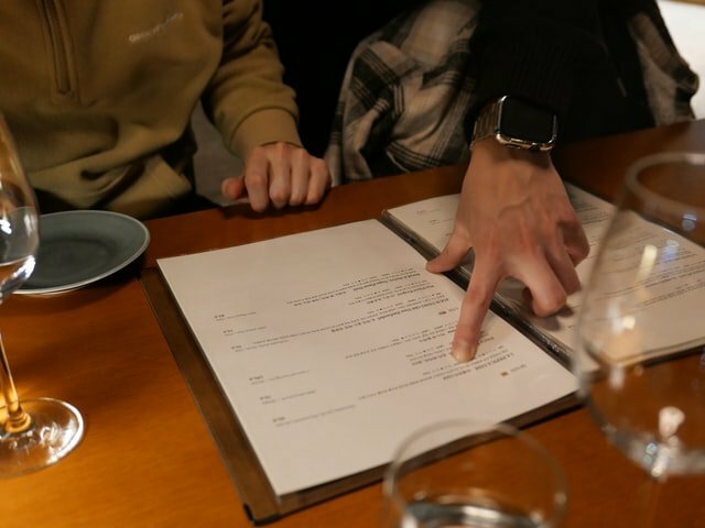 calories on menus