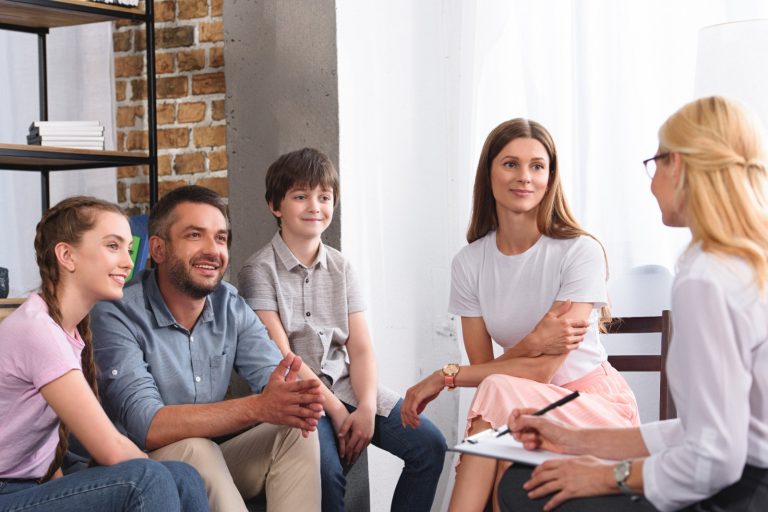 Family participates in therapy together